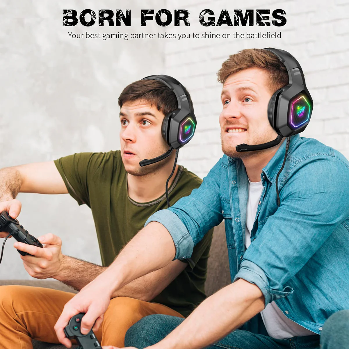 Onikuma K10 RGB 7.1 Wired Gaming Headset (Black) - Image 7