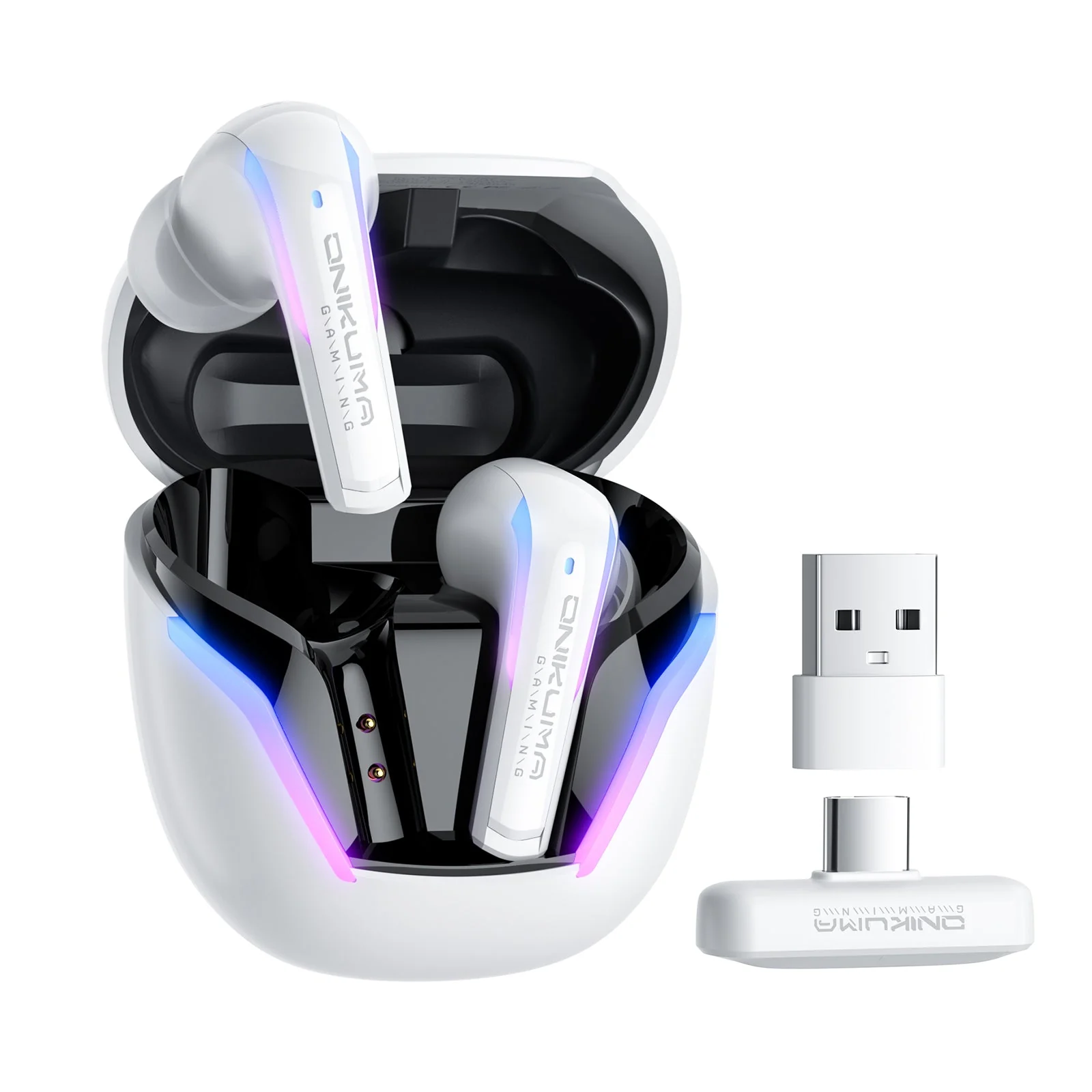 Onikuma T27 Wireless Dual Microphone Noise Reduction (Black, White) - Image 7