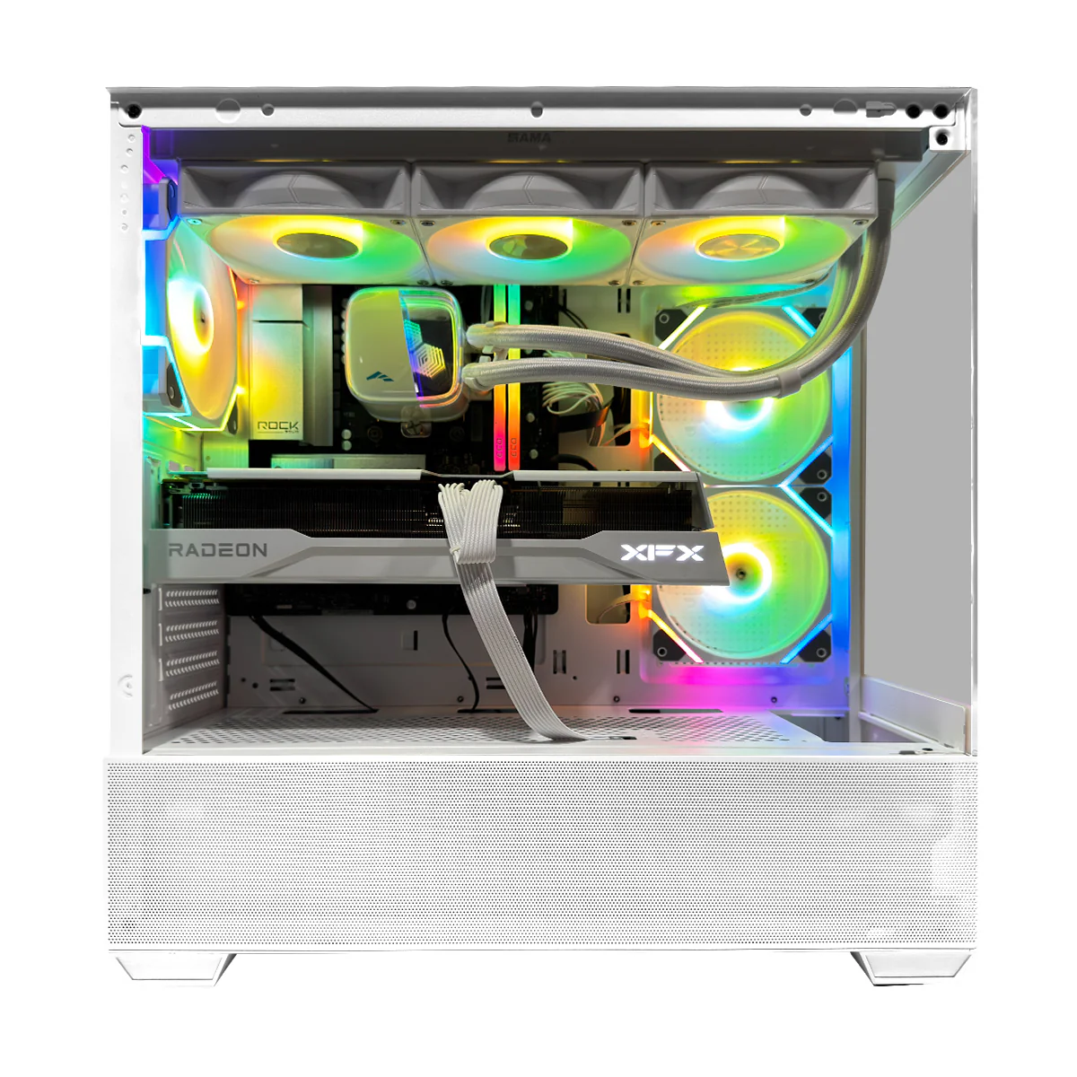 Optima DS900 Air White Desktop Gaming PC | AMD Ryzen 7 7800X3D | 32GB (2x16GB) RAM | 1TB SSD | RX 9070 XT | Windows 11 Pro - Image 2