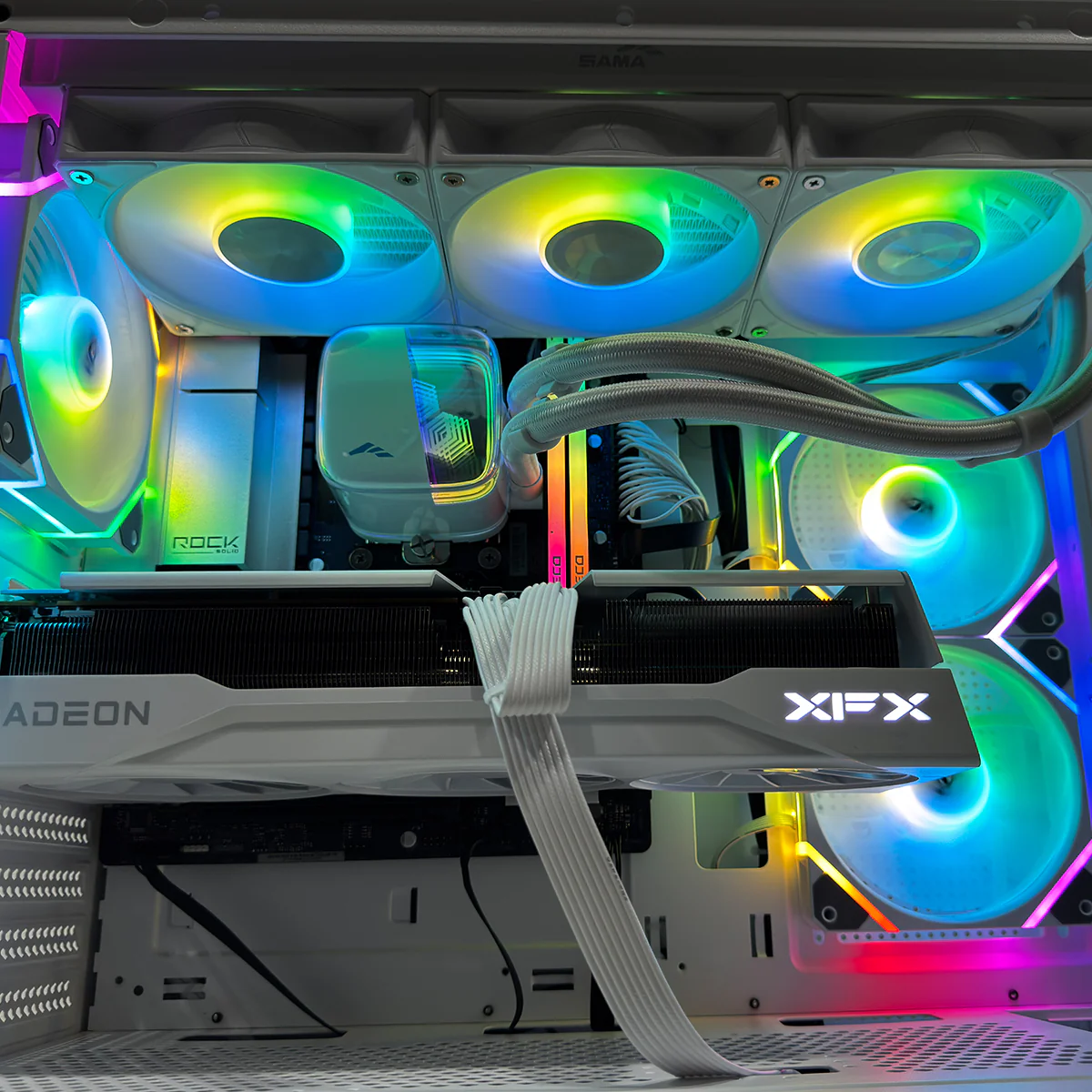Optima DS900 Air White Desktop Gaming PC | AMD Ryzen 7 7800X3D | 32GB (2x16GB) RAM | 1TB SSD | RX 9070 XT | Windows 11 Pro - Image 3