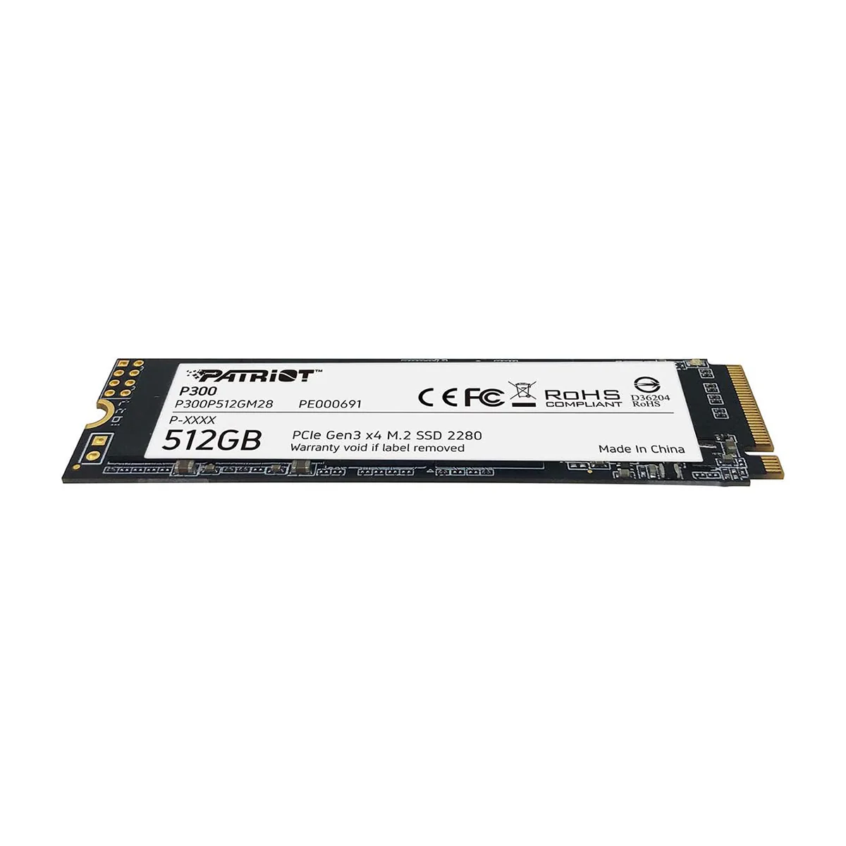 Patriot P300 512GB M.2 2280 PCIe Gen3 x4 SSD with 1700MB/s Read/ 1100MB/s Write (P300P512GM28) - Image 4