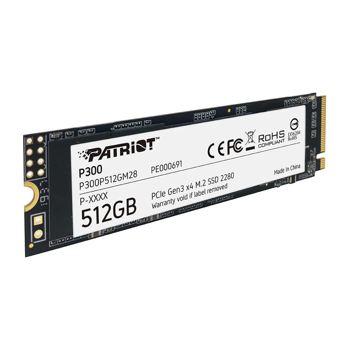 Patriot P300 512GB M.2 2280 PCIe Gen3 x4 SSD with 1700MB/s Read/ 1100MB/s Write (P300P512GM28) - Image 5