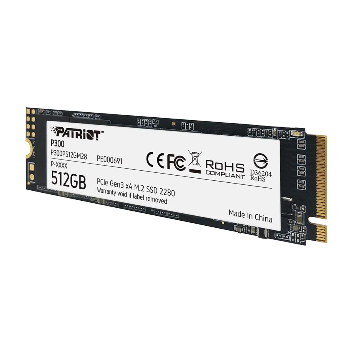 Patriot P300 512GB M.2 2280 PCIe Gen3 x4 SSD with 1700MB/s Read/ 1100MB/s Write (P300P512GM28) - Image 6