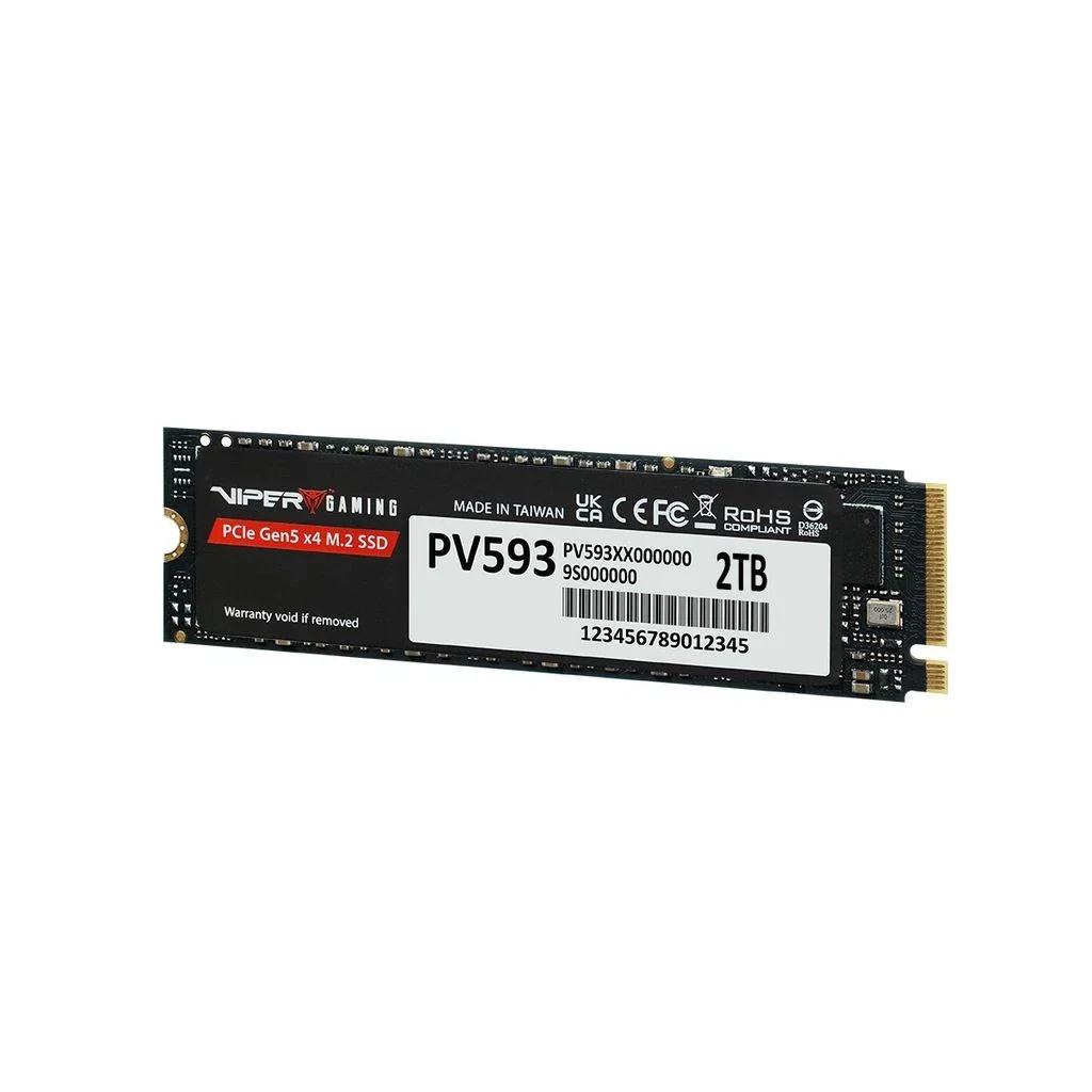 Patriot Viper Gaming PV563 2TB PCIe Gen5 x4 M.2 2280 14000MB/s Read & 11000MB/s Write External SSD (PV563P2TBM28H) - Image 2