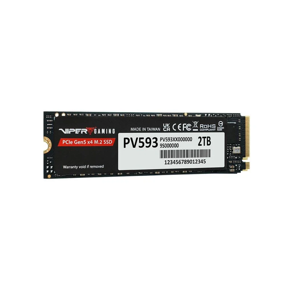 Patriot Viper Gaming PV563 2TB PCIe Gen5 x4 M.2 2280 14000MB/s Read & 11000MB/s Write External SSD (PV563P2TBM28H) - Image 3