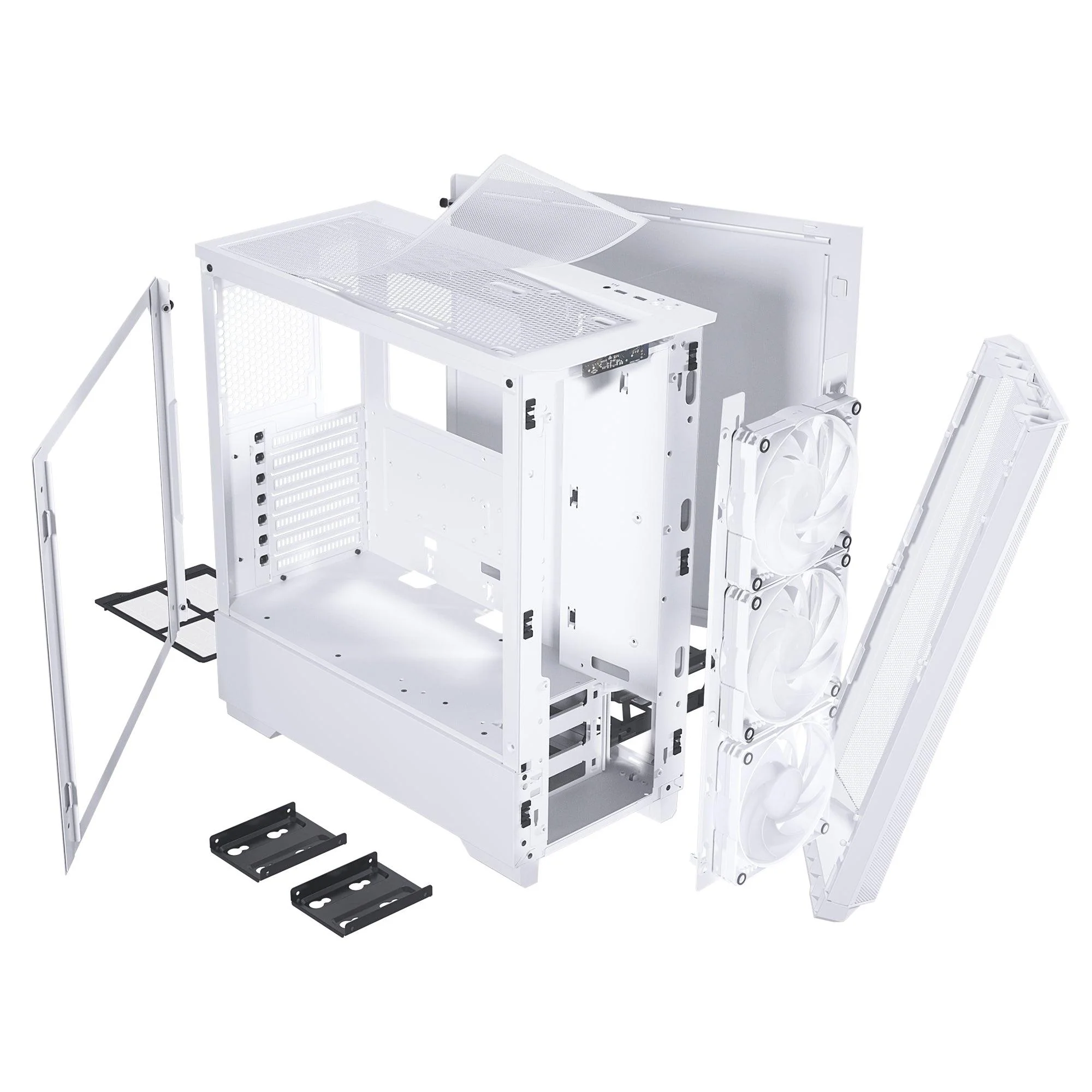 Phanteks Eclipse G360A DRGB Tempered Glass Mid-Tower Case (Matte White) (PH-EC360ATG-DMW02) - Image 10