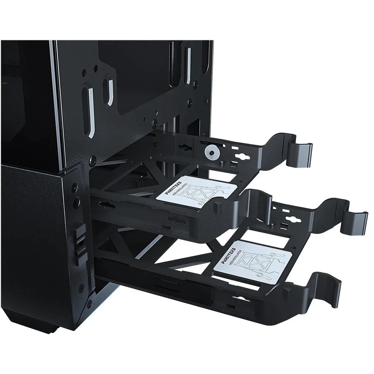 Phanteks Eclipse P300A Tempered Glass Compact Mid-Tower Full Mesh Front Case (Satin Black) (PH-EC300ATG-BK01) - Image 11