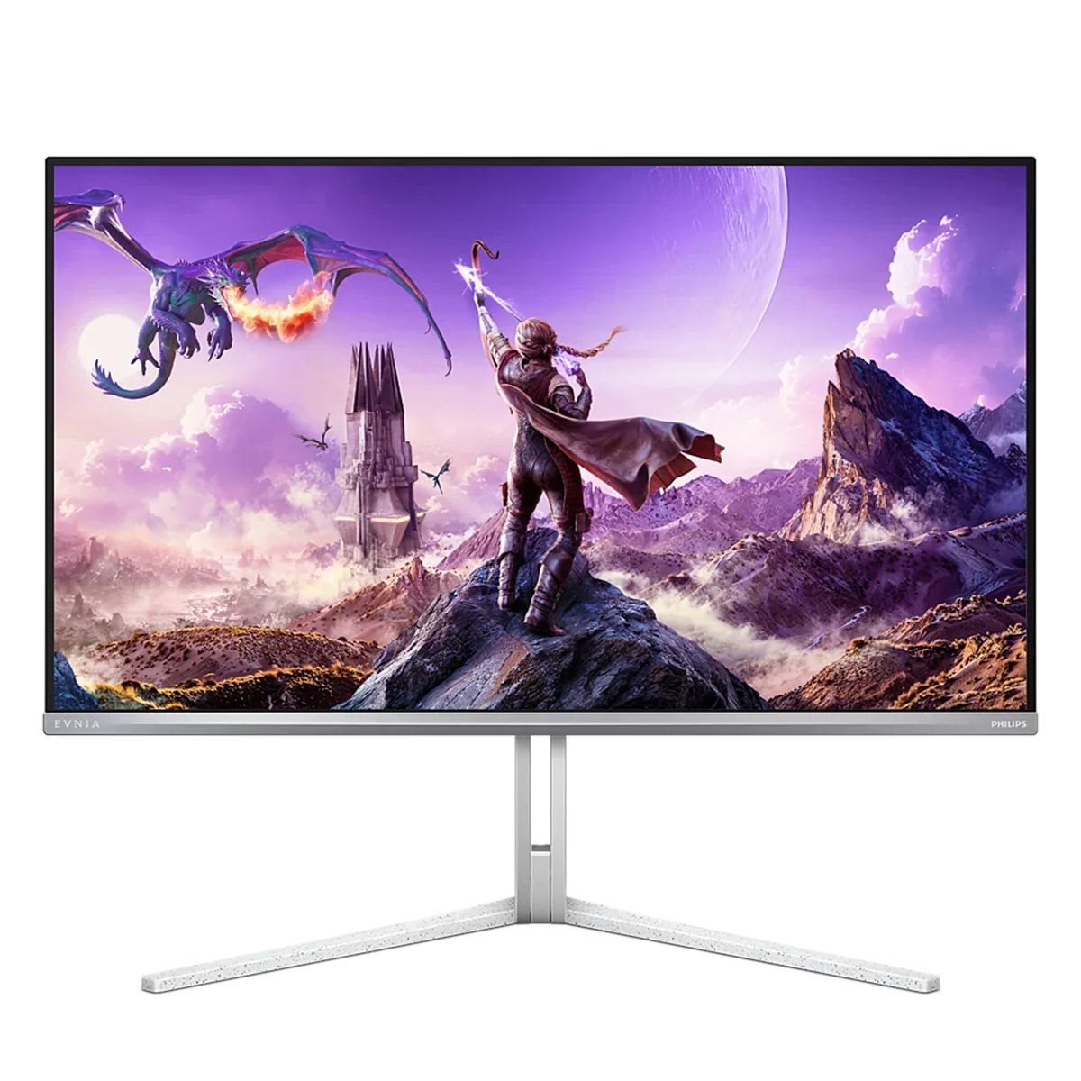 Philips Evnia 32M2N8800/69 31.5" 4K UHD (3840x2160) 240Hz 0.03ms GTG QD OLED Gaming Monitor with Height, Tilt & Swivel Adjustment (White) - Image 9