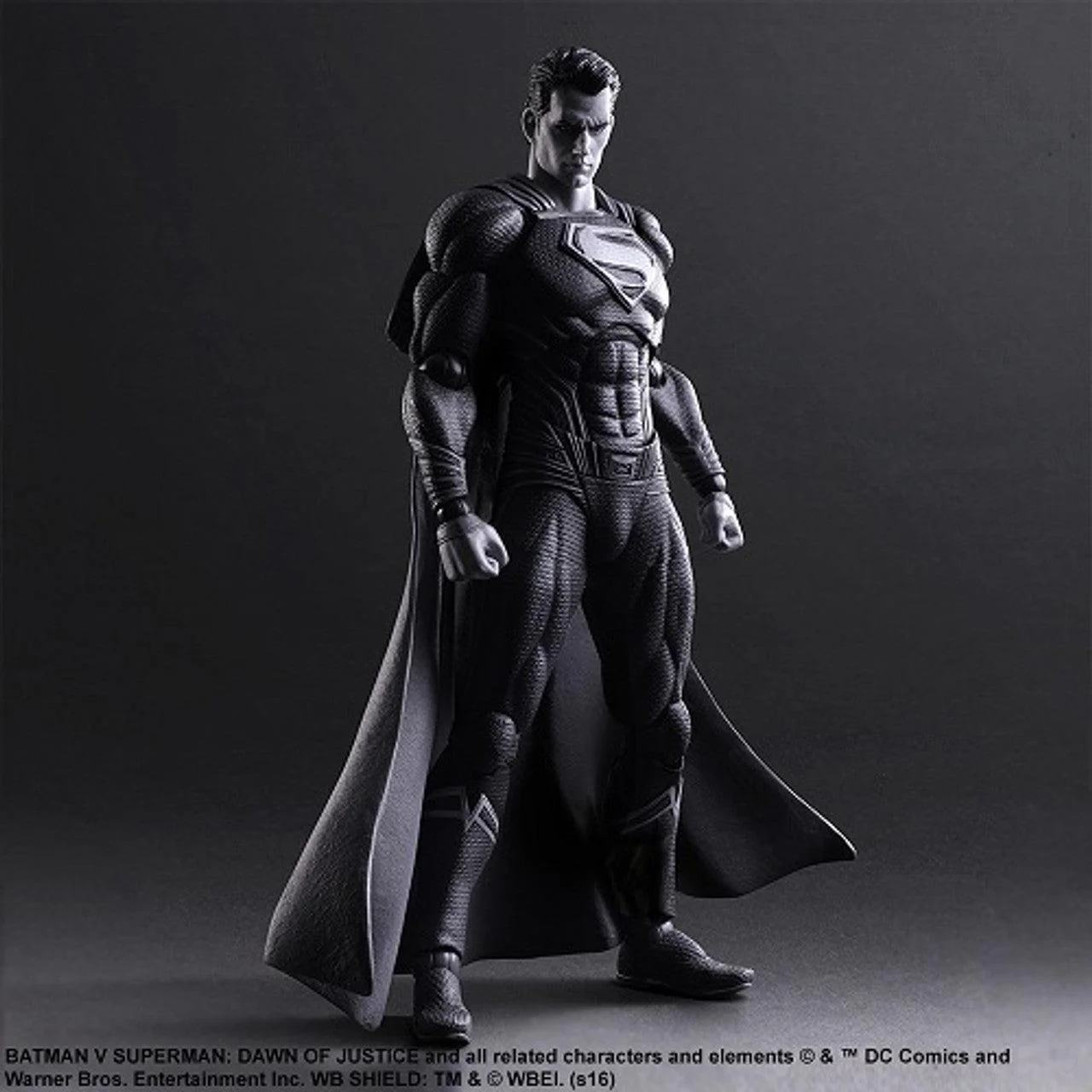 Play-Arts A/F Batman V Superman Dawn Of Justice Kai No.2 Superman (Black & White Ver)