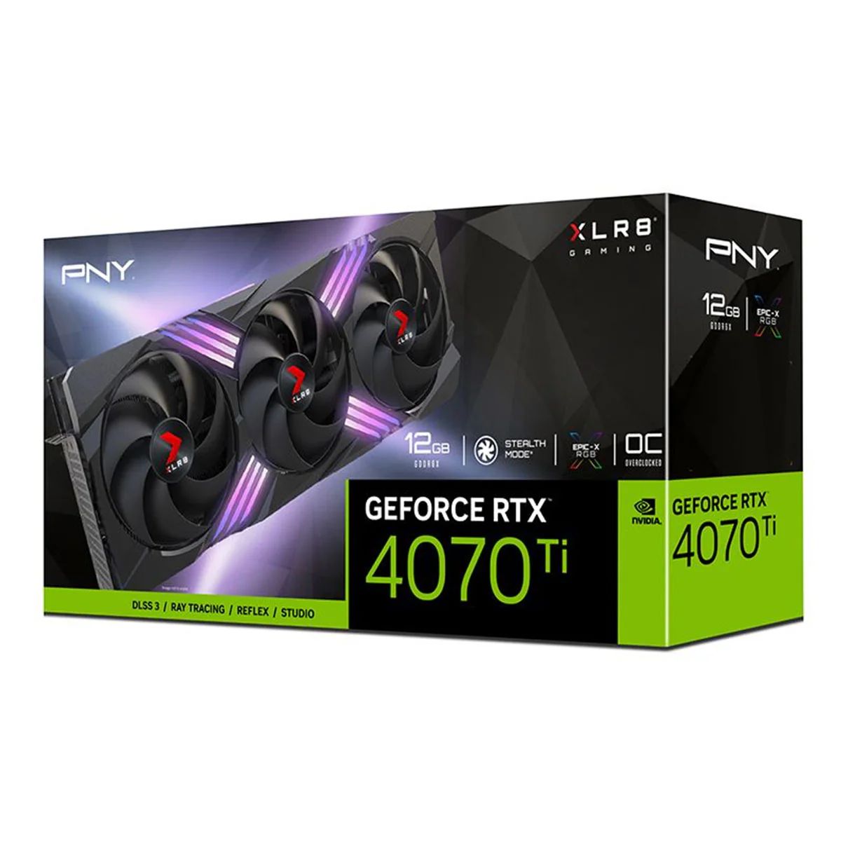 PNY Geforce RTX 4070 TI OC 12GB XLR8 Gaming Verto Epic-X RGB GDDR6X PCIE 4.0 Graphics Card (VCG4070T12TFXXPB1-O) - Image 8