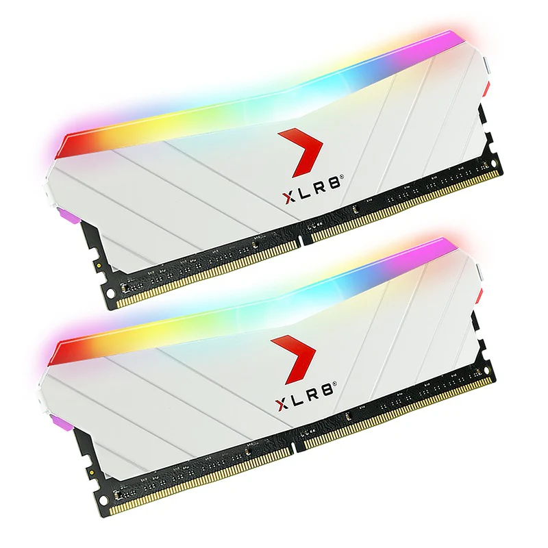 PNY XLR8 Gaming Epic-X RGB 16GB (2X8GB) DDR4 3200MHZ CL16 1.3V Desktop Memory (White) (MD16GK2D4320016XRGBW) - Image 2