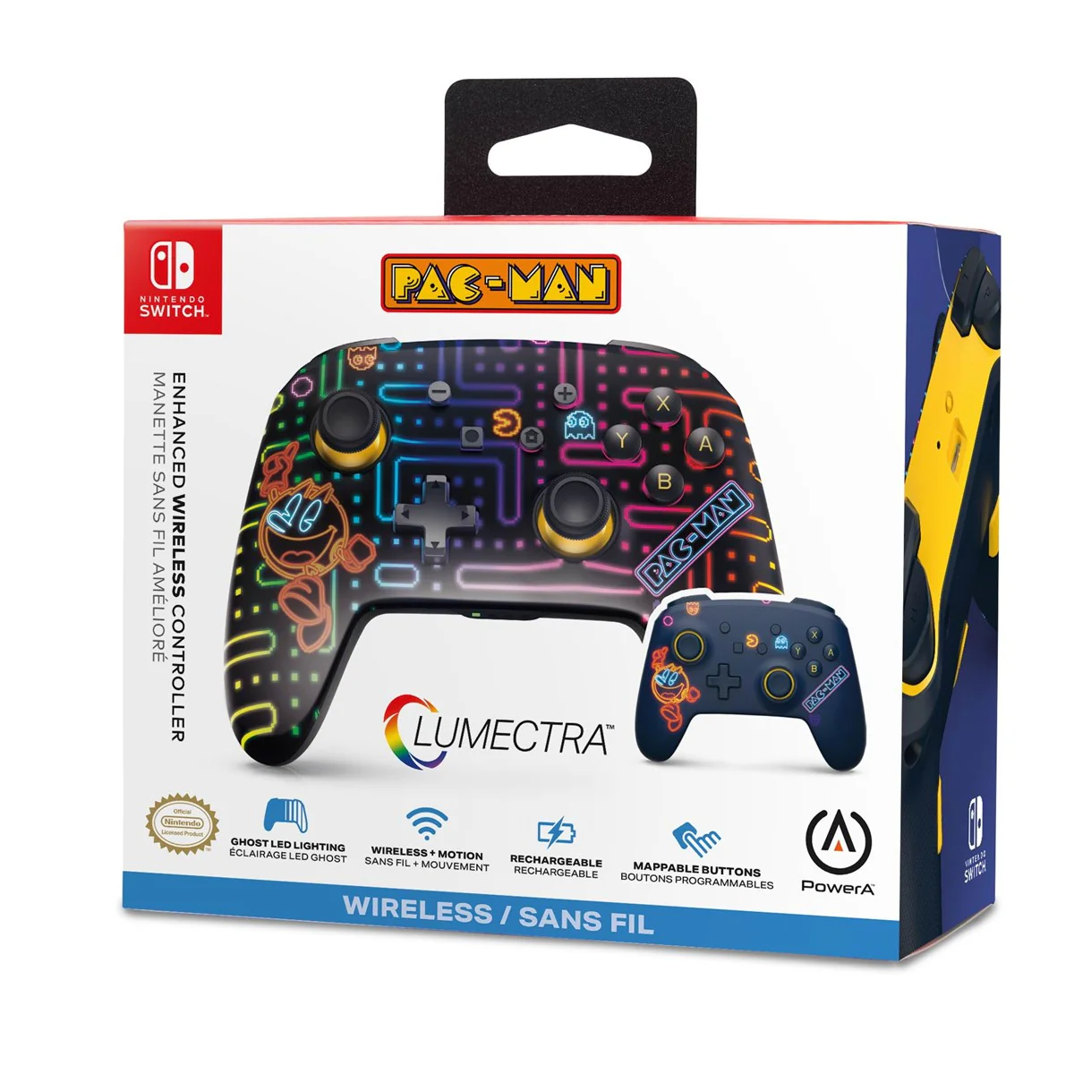 PowerA Lumectra Enhanced Wireless Controller For Nintendo Switch (Pac-Man) - Image 9