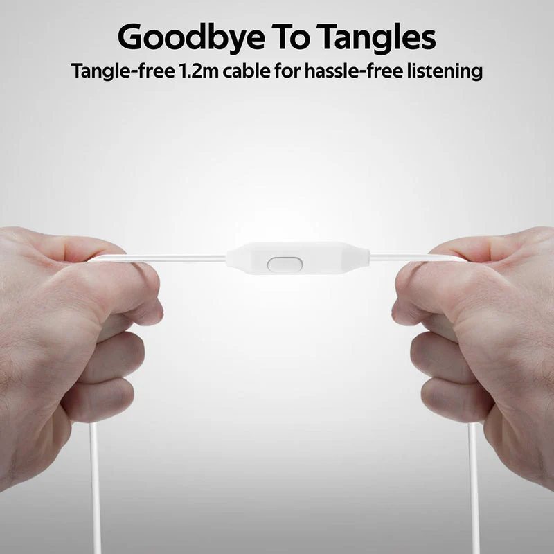 Promate INGOT High-Definition Stereo Wired Earphones (Silver) - Image 3