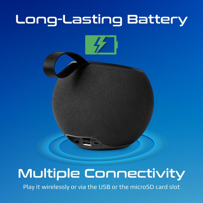 Promate Juggler Lumiflux Wireless High-Definition Speaker (Black) - Image 3