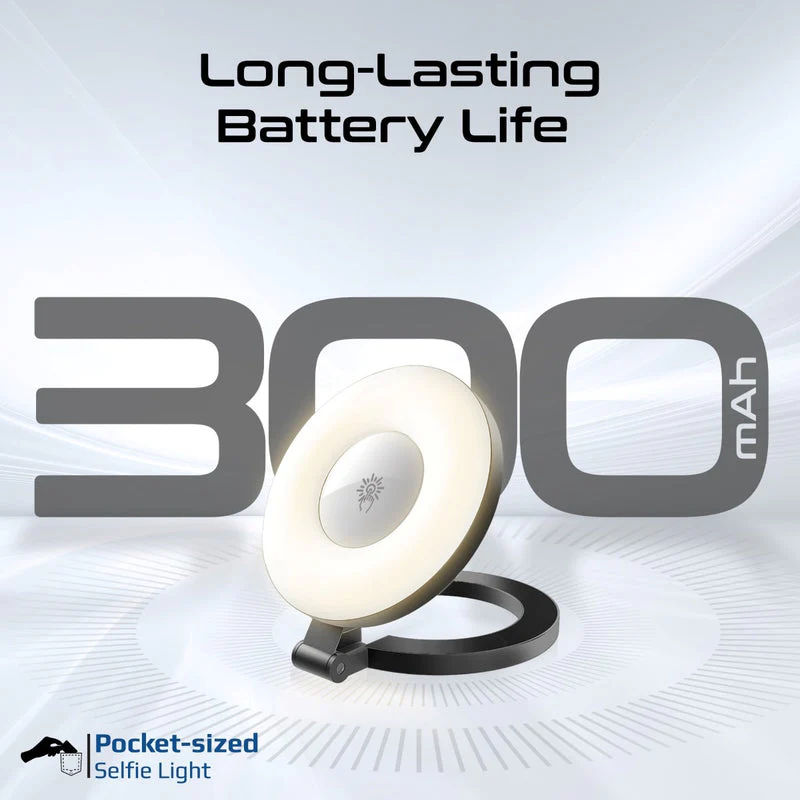 Promate Maghalo Ultra-Slim MagSafe Compatible Rechargeable LED Ring Light - Image 3
