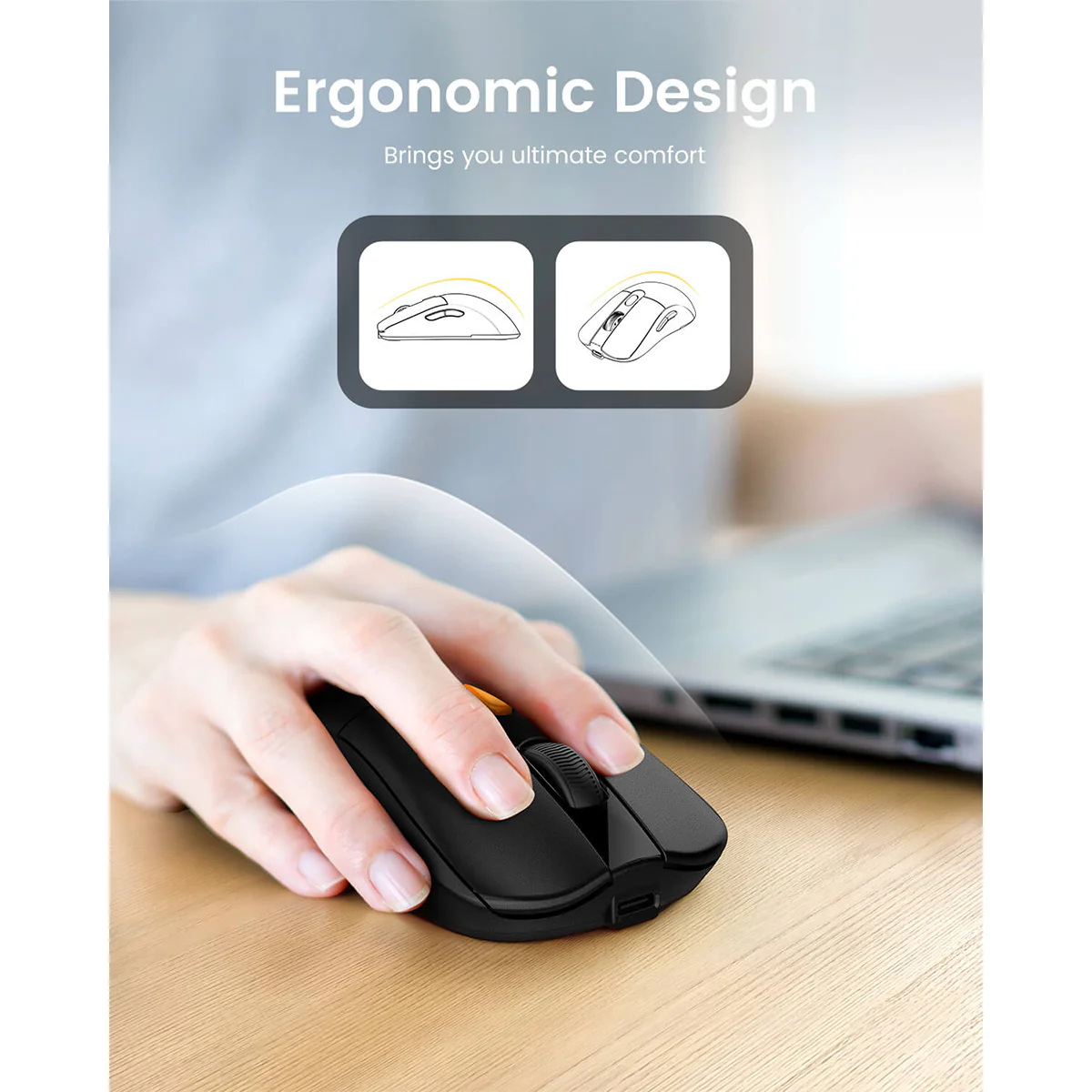 ProtoArc EM15 Bluetooth & 2.4G Dual Receiver Wireless Mouse (Black) (CP016268) - Image 12