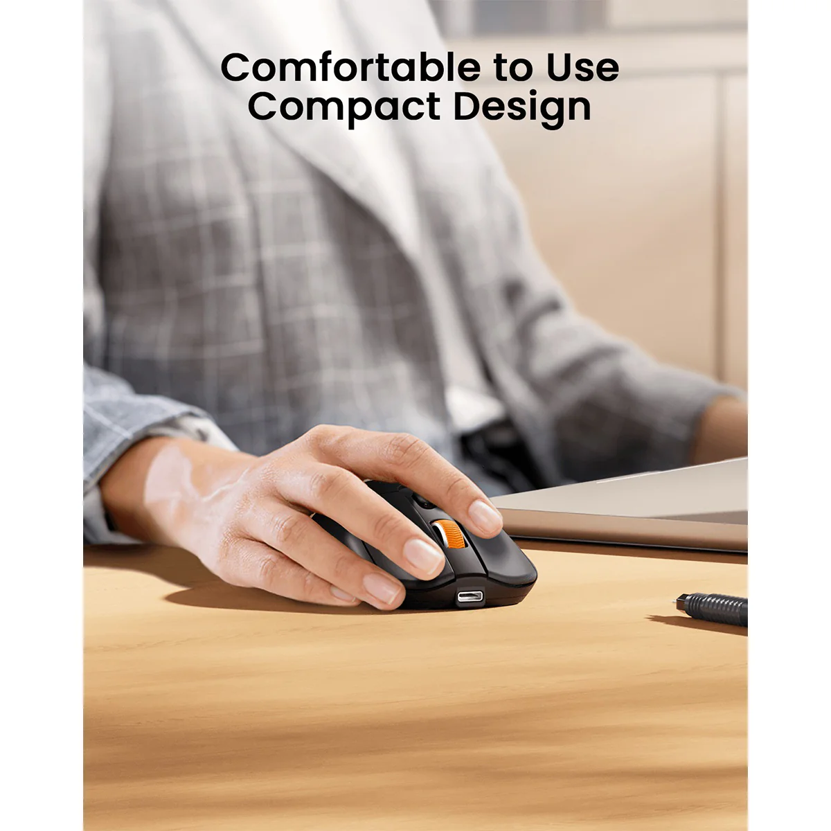 ProtoArc EM15 Bluetooth & 2.4G Dual Receiver Wireless Mouse (Black) (CP016268) - Image 7