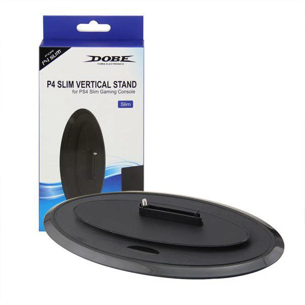 PS4 Slim Vertical Stand For Ps4 Slim Gaming Console (Dobe) TP4-826 (Blk)