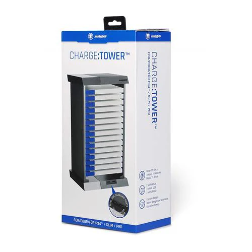 PS4 SNAKEBYTE CHARGE TOWER DUAL USB CHARGING PORTS FOR (PS4/SLIM/PRO) - Image 4
