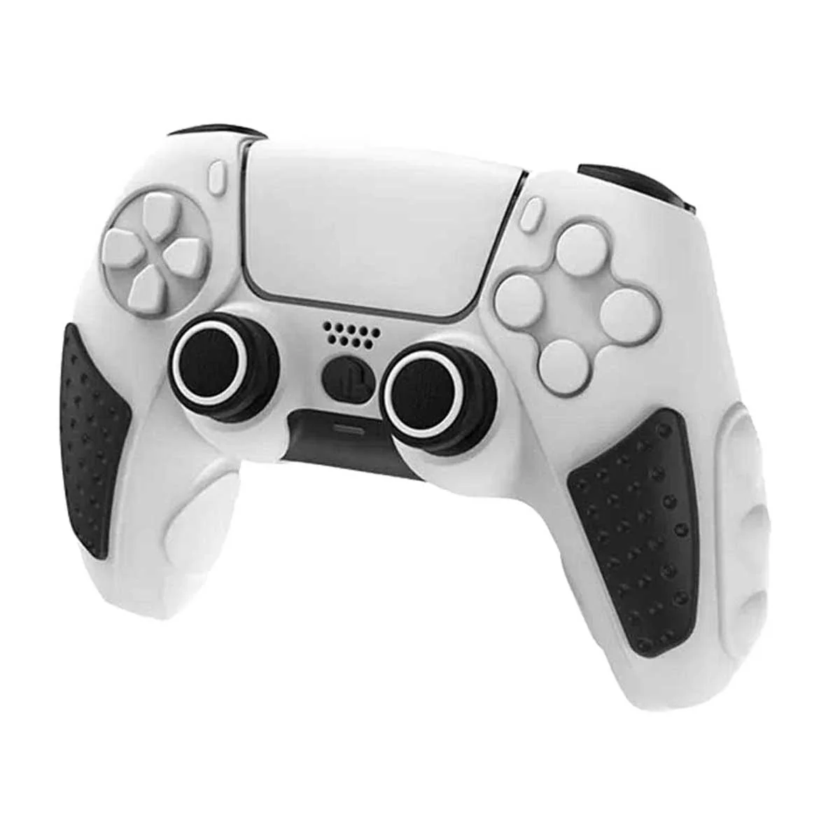 IINE Silicone Case With 2 Thumb Grip Caps For PS5 Controller (Red, Black & White, Pink, Blue, Purple) - Image 3