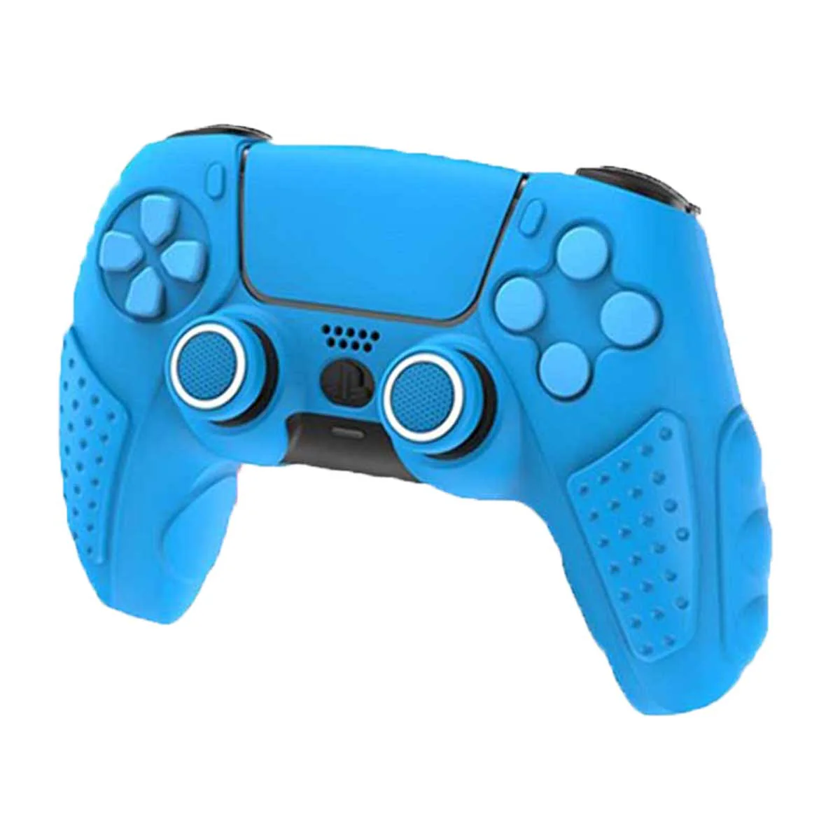 IINE Silicone Case With 2 Thumb Grip Caps For PS5 Controller (Red, Black & White, Pink, Blue, Purple) - Image 5