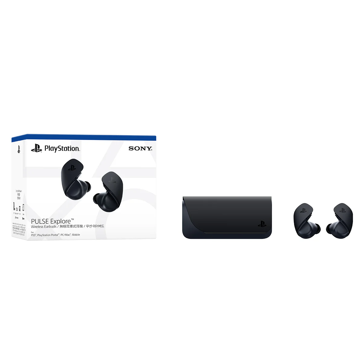 PS5 Pulse Explore Wireless Earbuds For PS5 / PC / MAC / Mobile Midnight Black - Image 7