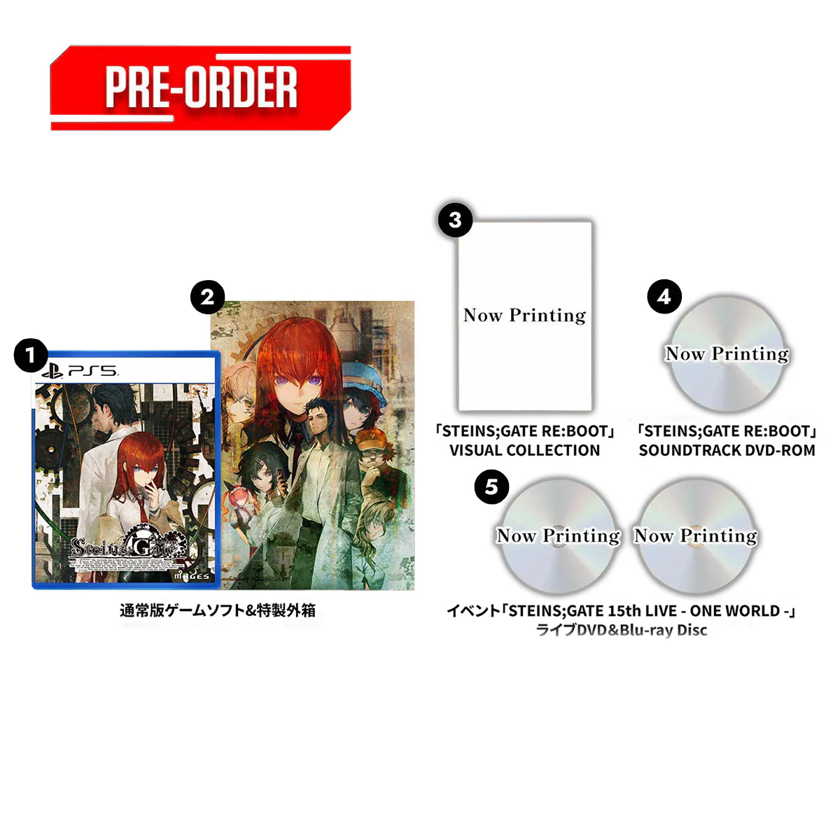 PS5 Steins Gate Re:boot Limited Edition (Chinese Packaging) Pre-Order Downpayment