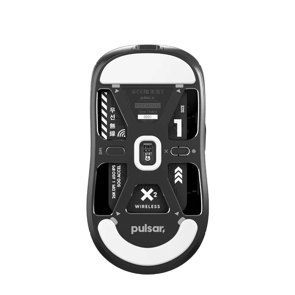 Pulsar X2 Mini Size 1 Wireless Gaming Mouse (Premium Black Edition) (PX2PBS) - Image 4