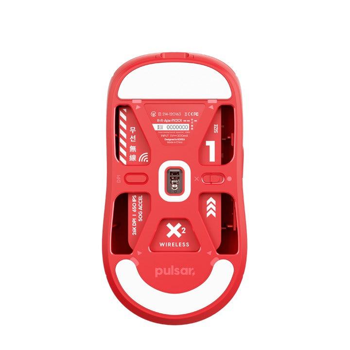 Pulsar X2 Mini Symmetrical Wireless Gaming Mouse (All Red Edition) (PX203S) - Image 6