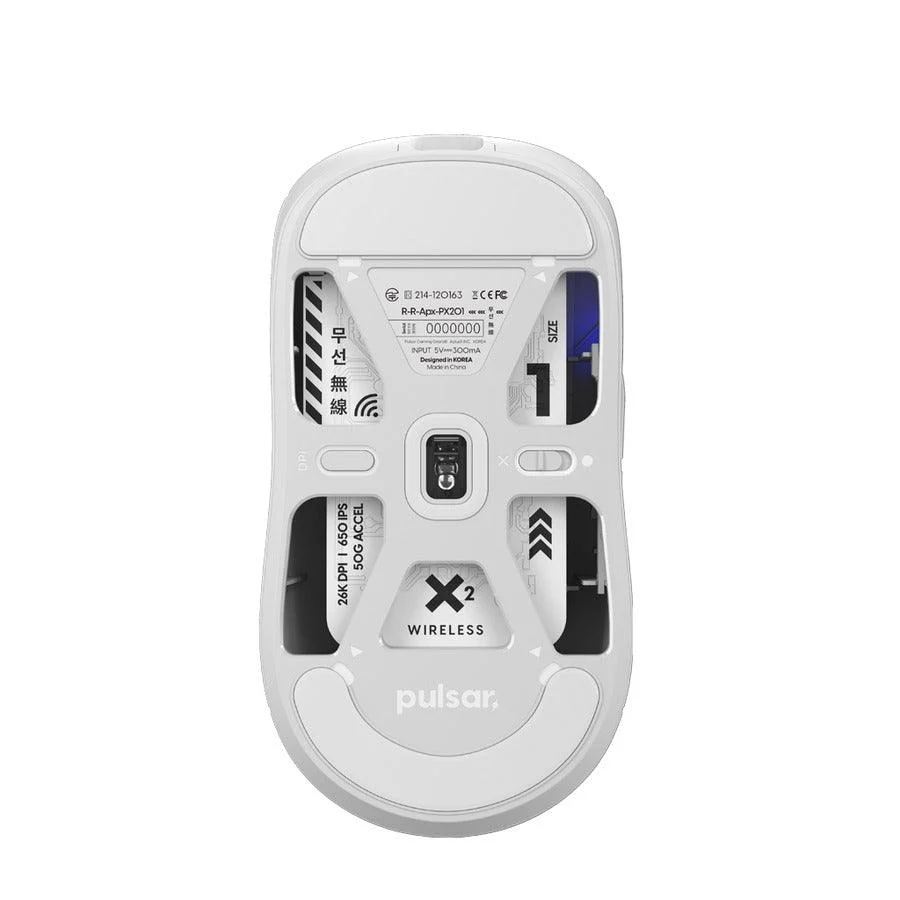 Pulsar X2 Mini Symmetrical Wireless Gaming Mouse (White) (PX202S) - Image 4