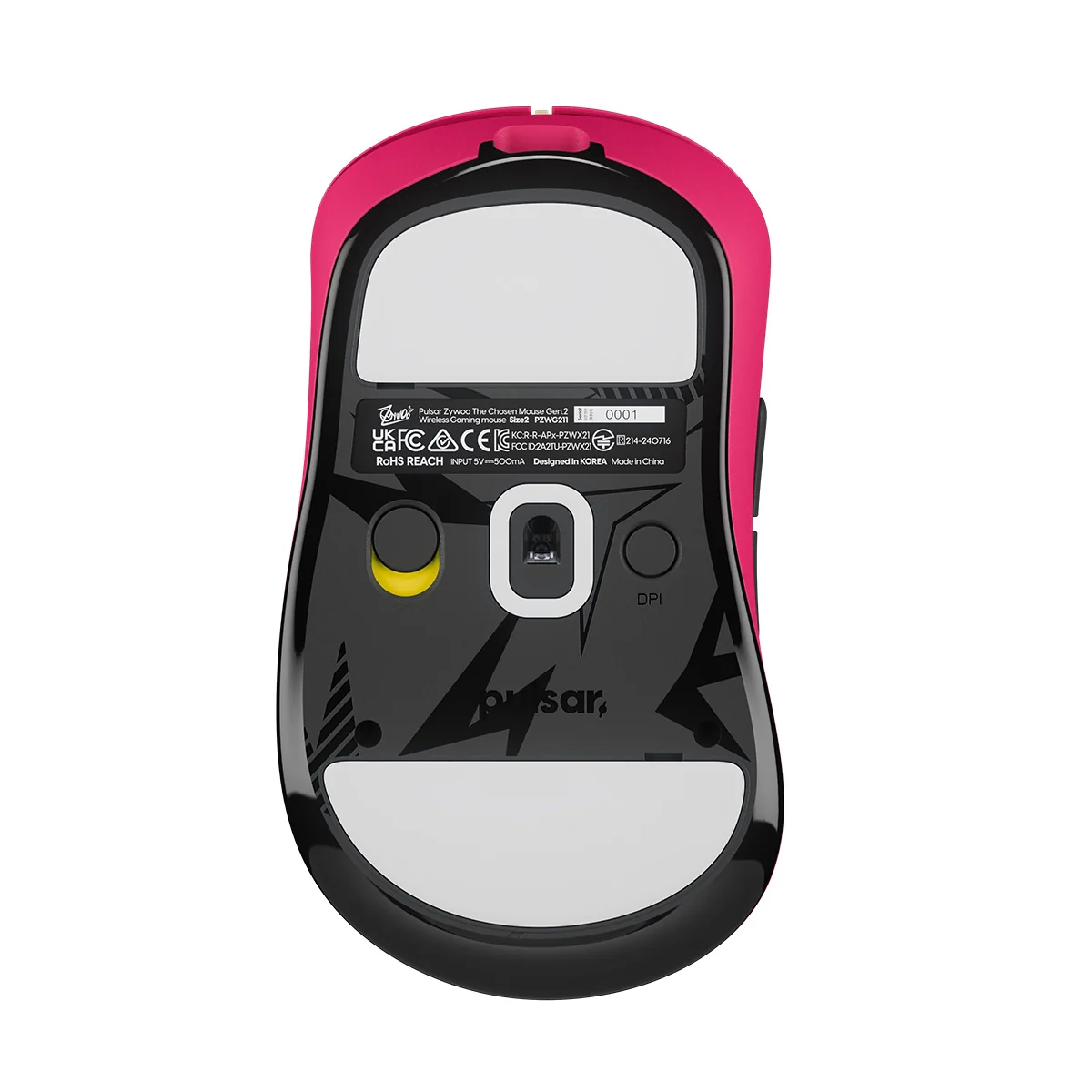 Pulsar ZywOo The Chosen Mouse Gen. 2 eSports Gaming Mouse Size 2 Limited Edition (Pink) (PZWG223) - Image 3