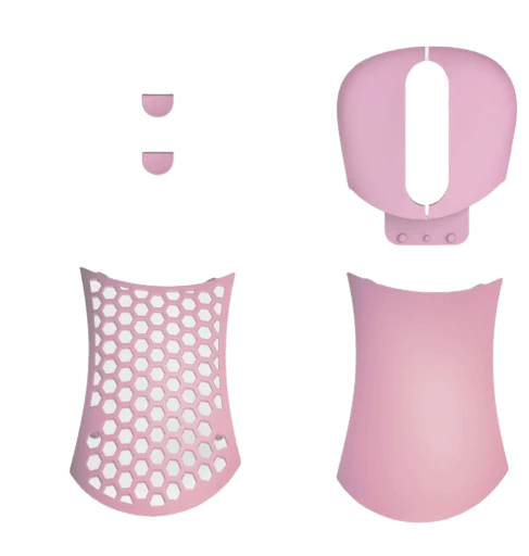 PWNAGE Ultra Custom Extra Cover Set Ergonomic (Pink) (ECS-E-P)