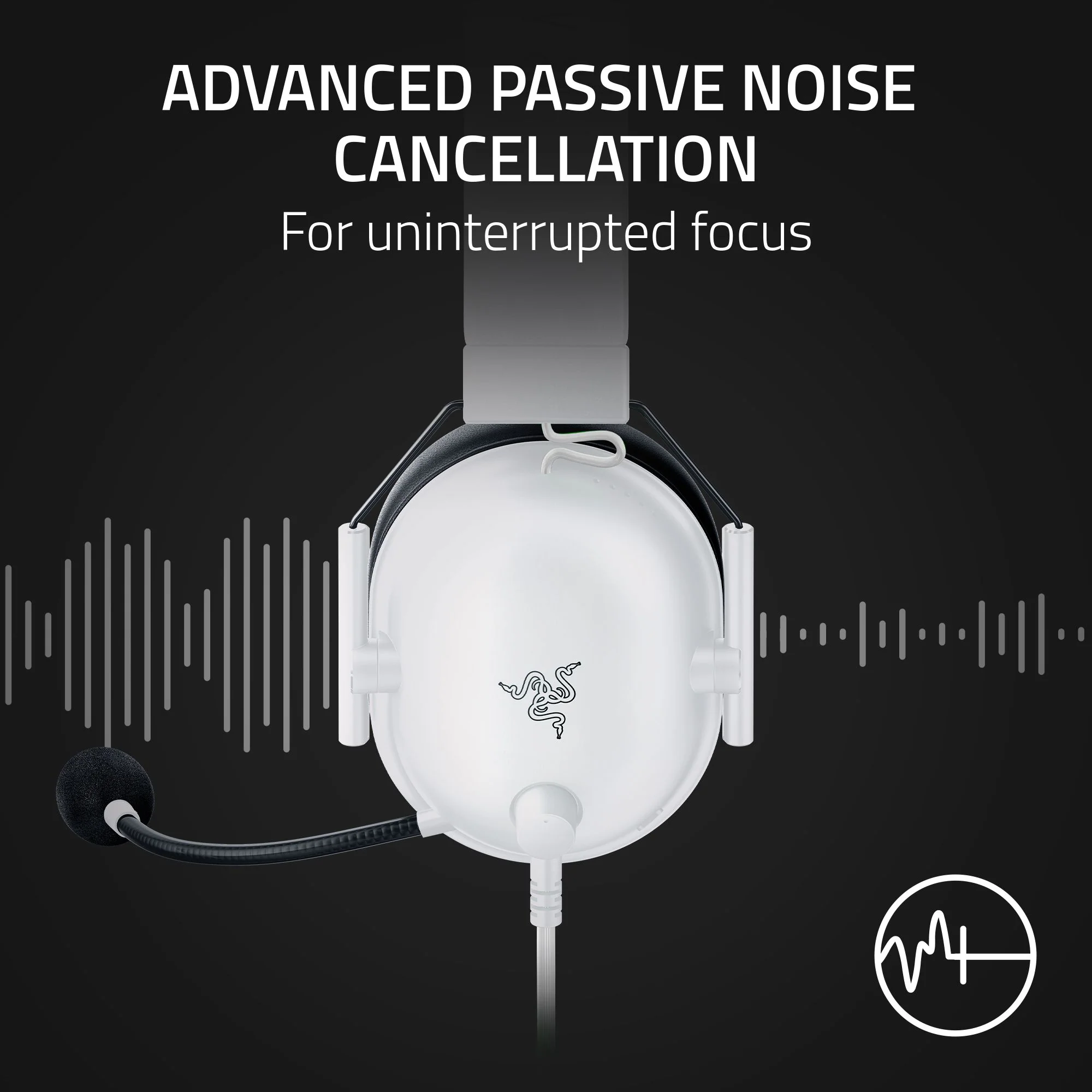 Razer BlackShark V2 X Multi-Platform Wired Esports Headset (Special White) - Image 5