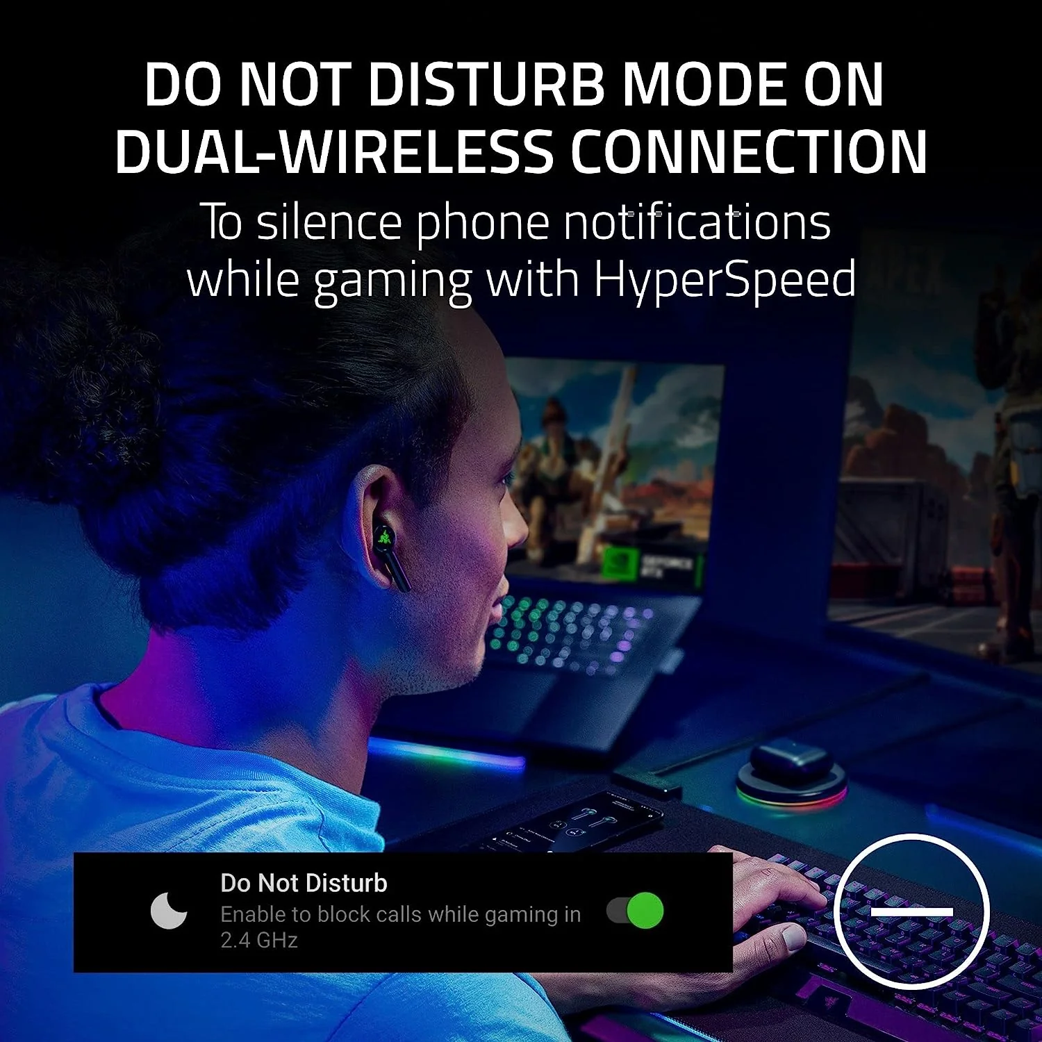 Razer Hammerhead Pro Hyperspeed True Wireless Gaming Earbuds - Image 3