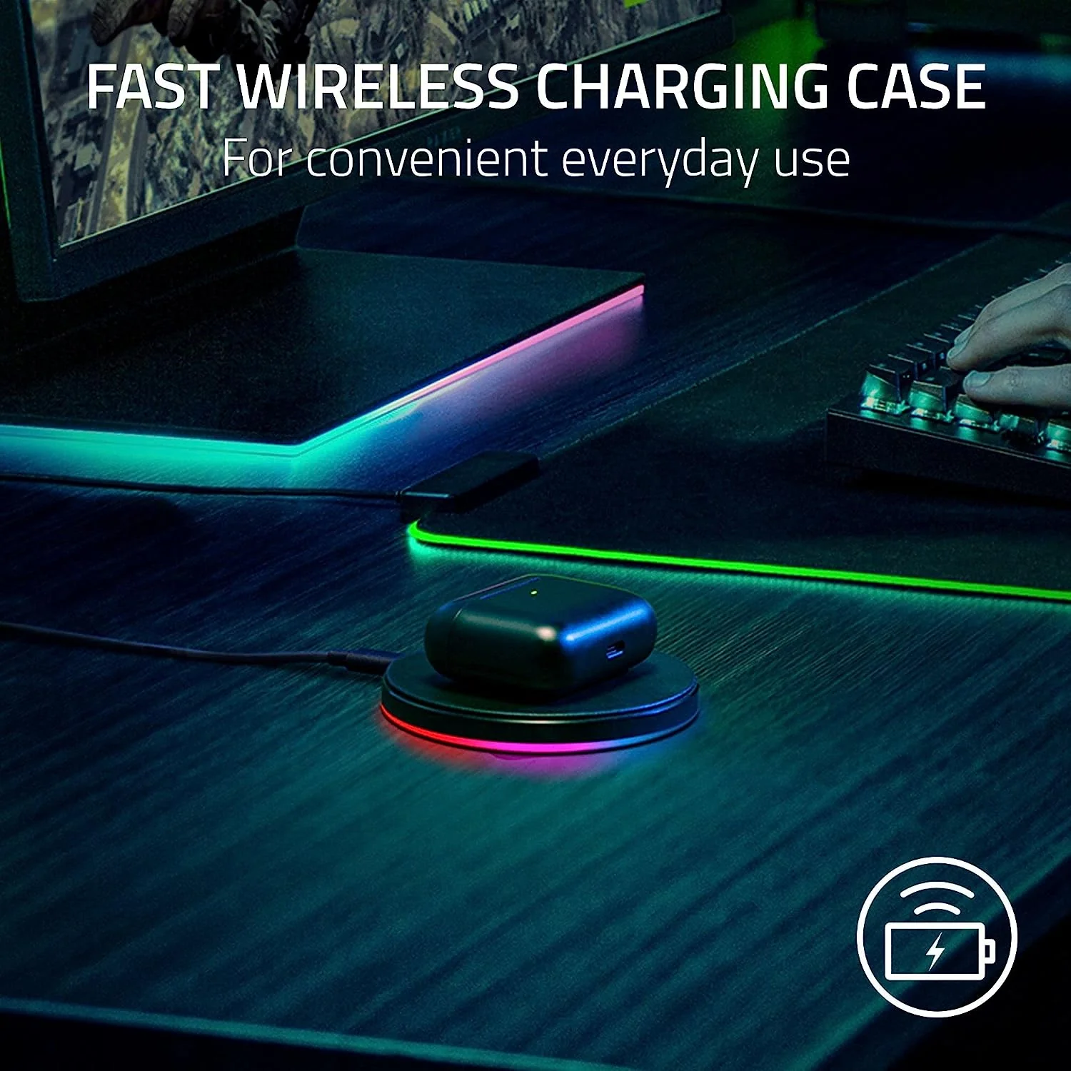 Razer Hammerhead Pro Hyperspeed True Wireless Gaming Earbuds - Image 4