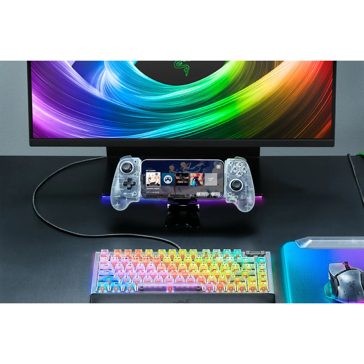 Razer Kishi V3 USB-C Gaming Controller for Android & iPhone (Black, Phantom White) - Image 11