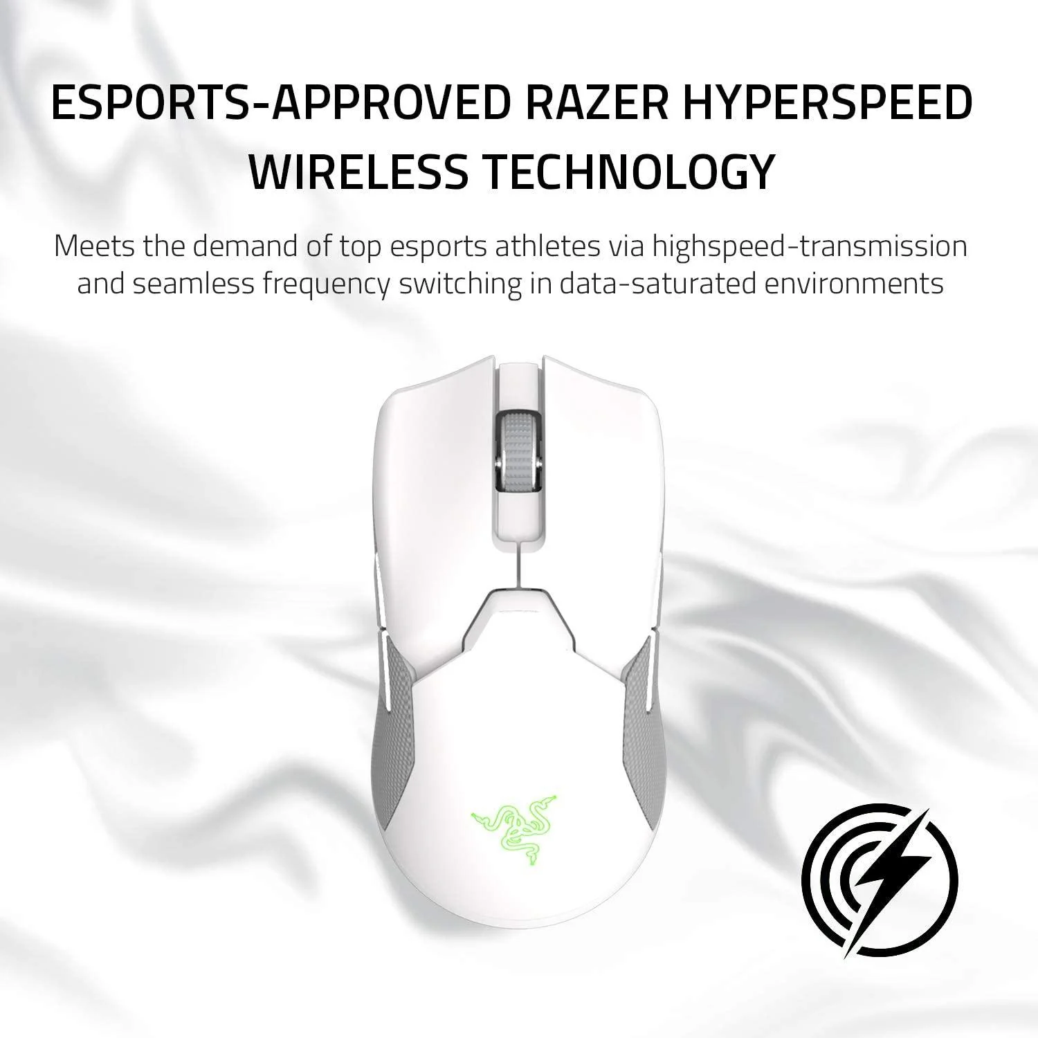 Razer Viper Ultimate Wireless Gaming Mouse W/ Charging Dock (Mercury) - Image 5