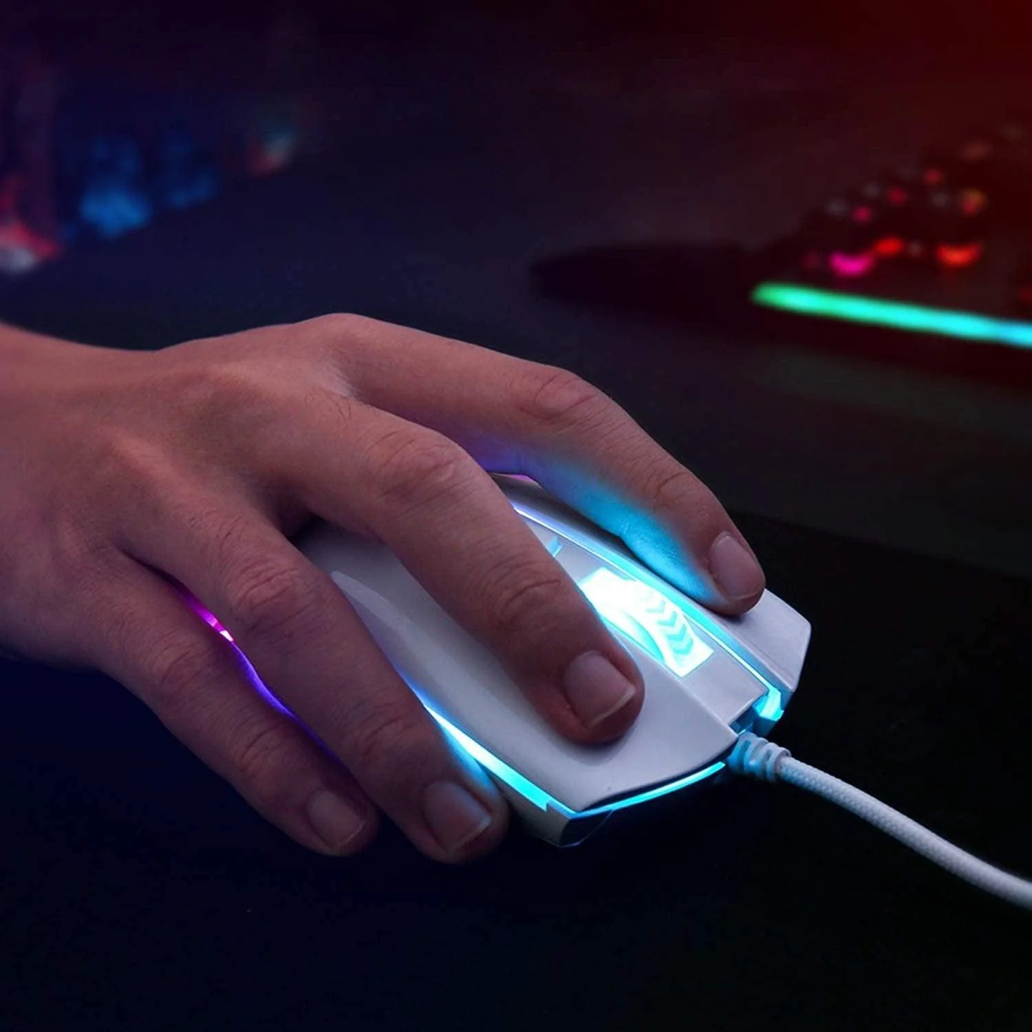 Redragon Cobra Gaming Mouse (White) (M711W-1) - Image 6
