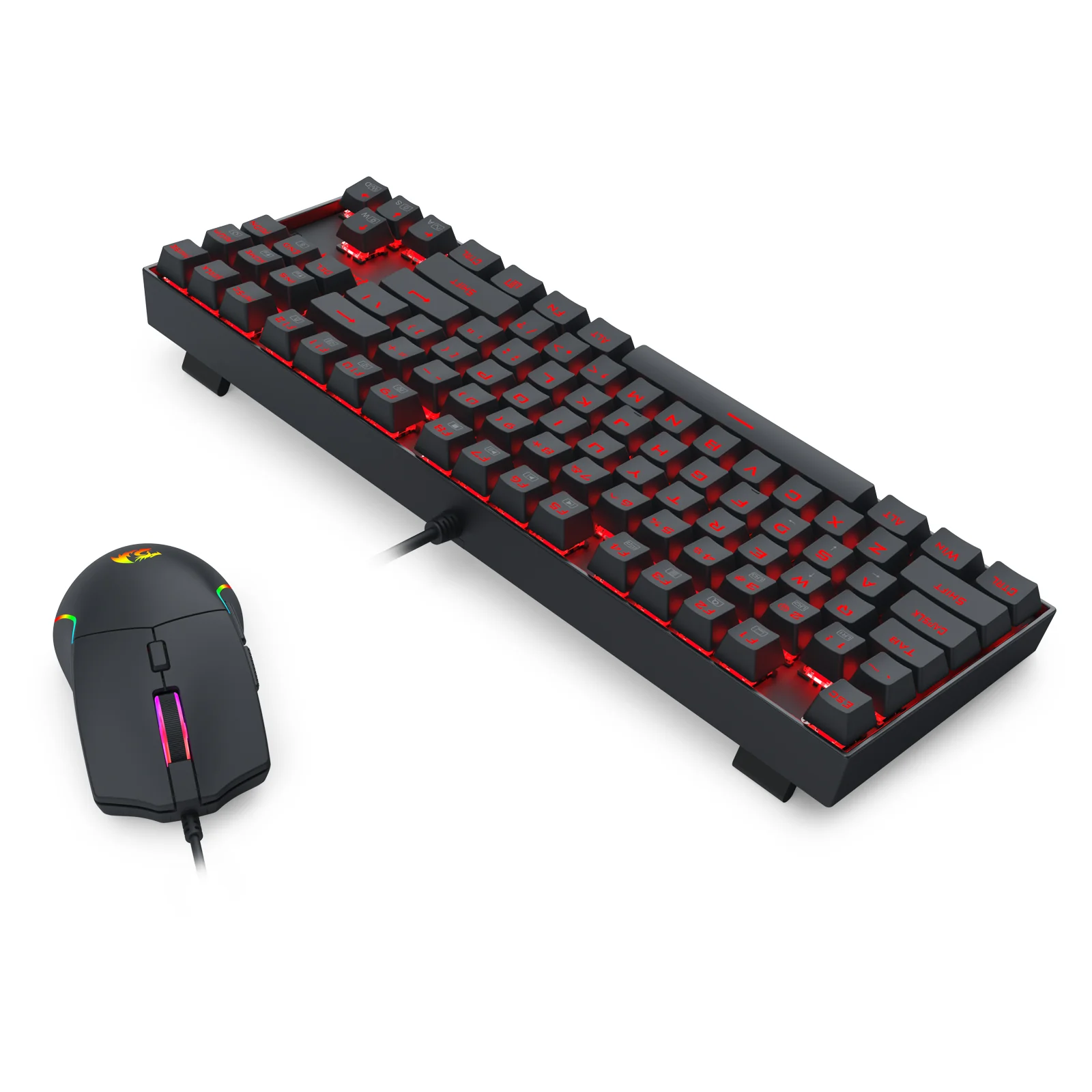 Redragon K552-BB-3 Keyboard/Headset/Mouse/Mouse Pad 4-in-1 Combo - Image 7