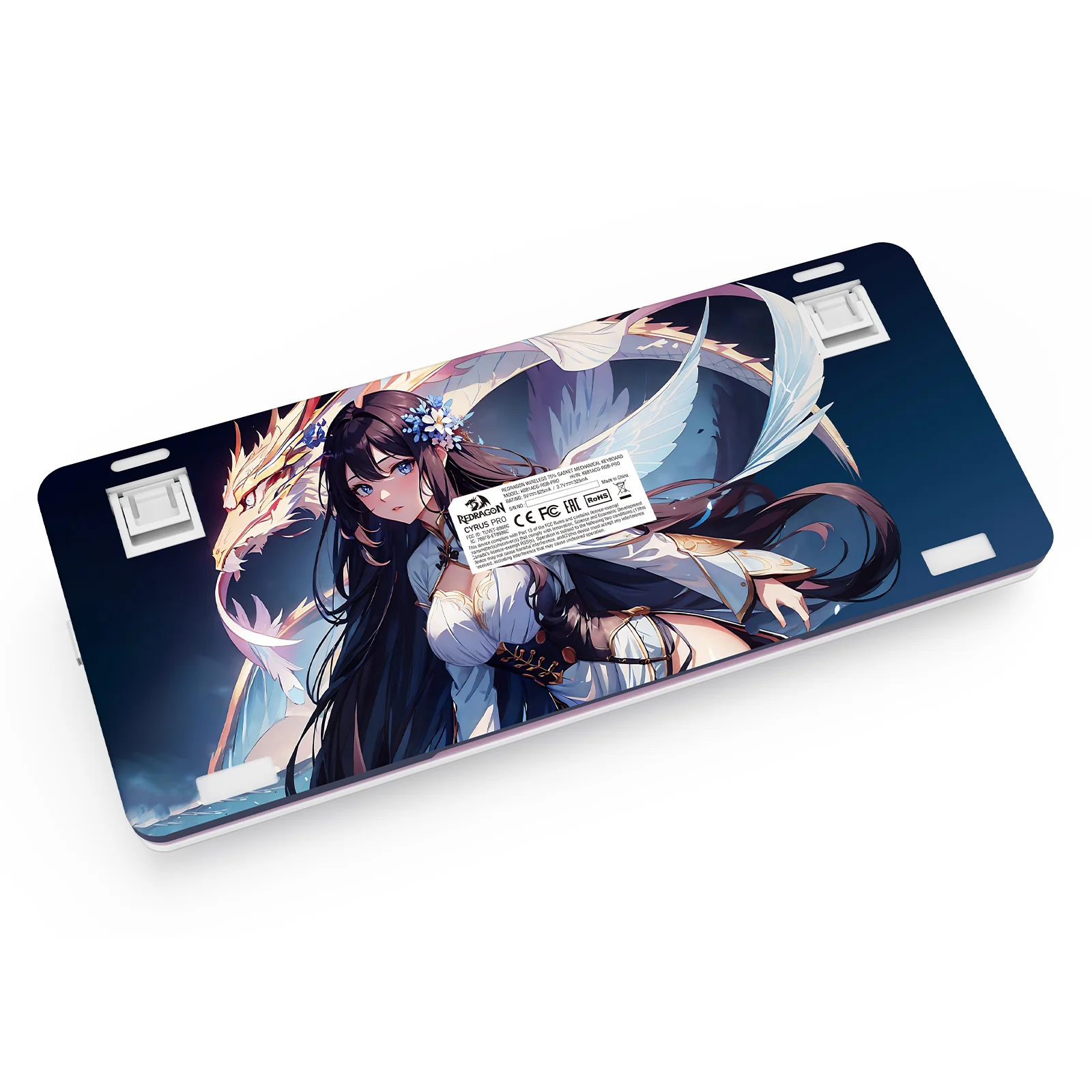 Redragon K681ACG Cyrus Pro Anime Ed. RGB Wireless 75% Hot-Swappable Gasket Mechanical Keyboard with Knob (Mint Mambo Linear Switch) (K681ACG-RGB-PRO) - Image 9