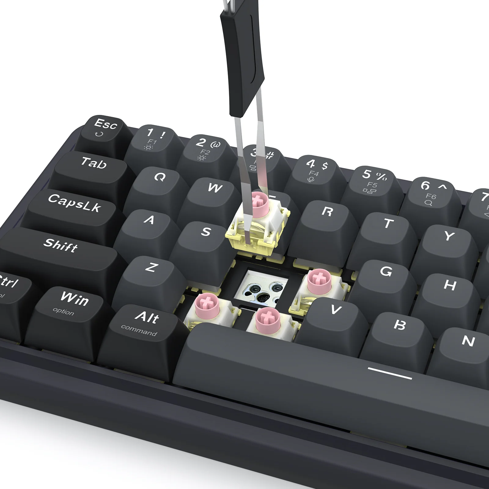 Redragon K709GB Nova Magnetic RGB Hot-Swappable Wired 65% Keyboard with Rapid Trigger (UltraMag Magnetic Linear Switch) (Gray/Black) (K709GB-RGB-M) - Image 12
