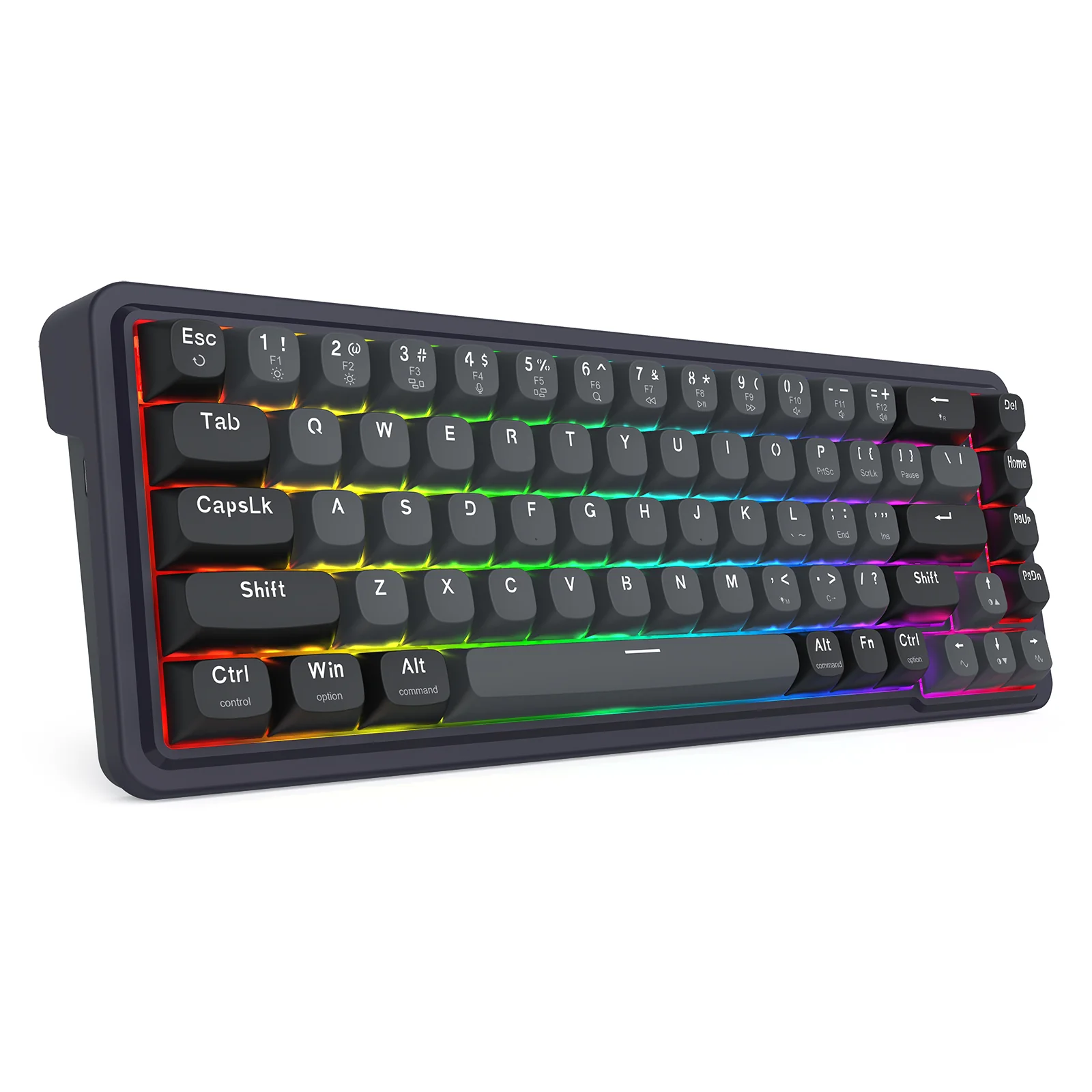 Redragon K709GB Nova Magnetic RGB Hot-Swappable Wired 65% Keyboard with Rapid Trigger (UltraMag Magnetic Linear Switch) (Gray/Black) (K709GB-RGB-M) - Image 2