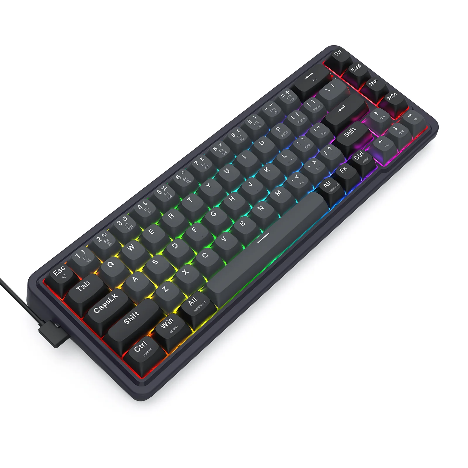 Redragon K709GB Nova Magnetic RGB Hot-Swappable Wired 65% Keyboard with Rapid Trigger (UltraMag Magnetic Linear Switch) (Gray/Black) (K709GB-RGB-M) - Image 6