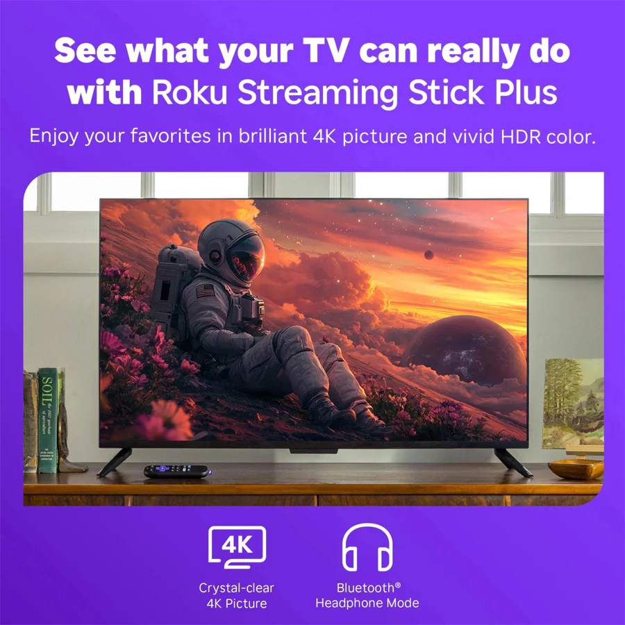 Roku Streaming Stick Plus 4K with Voice Remote - Image 3