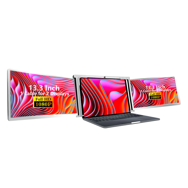 S300 13.3" FHD (1920x1080) IPS Portable Dual Screen Monitor for Notebook Laptop + Sleeve