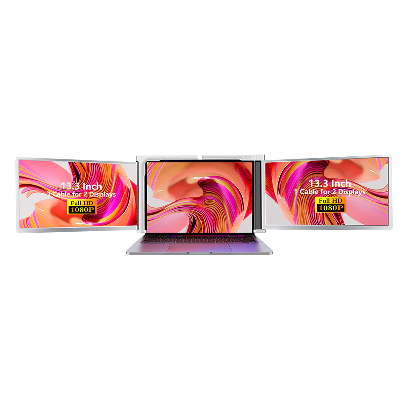 S300 13.3" FHD (1920x1080) IPS Portable Dual Screen Monitor for Notebook Laptop + Sleeve - Image 7