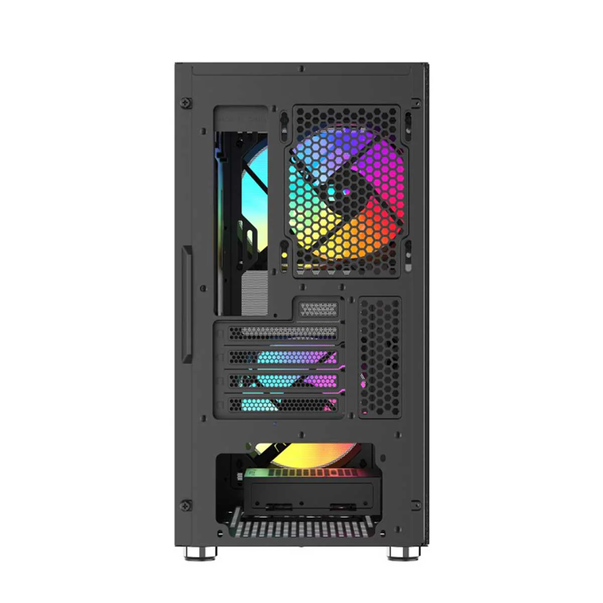 Sama S30 Mid-Tower with High Airflow Front Panel PC Case (Black) (S30-BKMP3AX1-GL) - Image 4