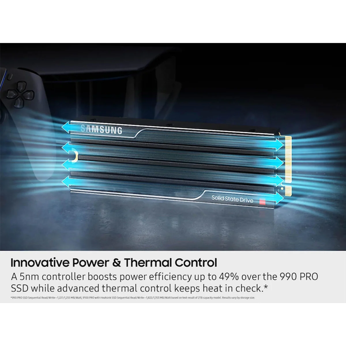 Samsung 9100 Pro PCIe 5.0 x4 NVMe M.2 SSD with Heatsink (1TB, 2TB, 4TB, 8TB) - Image 7
