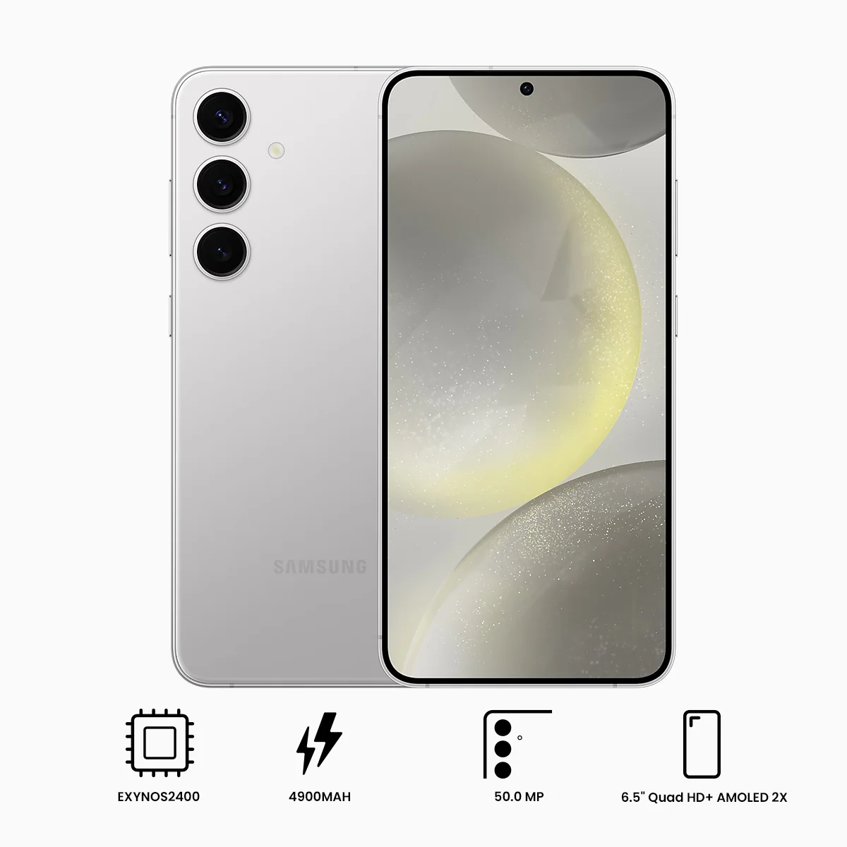 Samsung Galaxy S24+ SM-S926B/Ds | 512GB+12GB RAM | 5G/4G/3G/2G + Wi-fi + Bluetooth | 6.7" QHD + (3120x1440) Dynamic Amoled 2X | Android 14 | Exynos2400 | 50MP + 12MP | 4900mAh (Marble Gray, Onyx Black) - Image 5