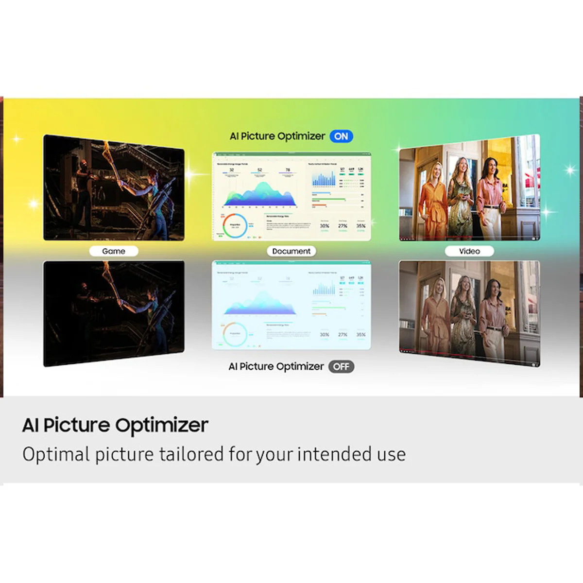 Samsung M8 M80F LS32FM803UEXXP 32" 4K (3840x2160) 60Hz 4ms GTG VA Vision AI Smart Monitor with Tilt, Pivot & Height Adjustment (Warm White) - Image 8